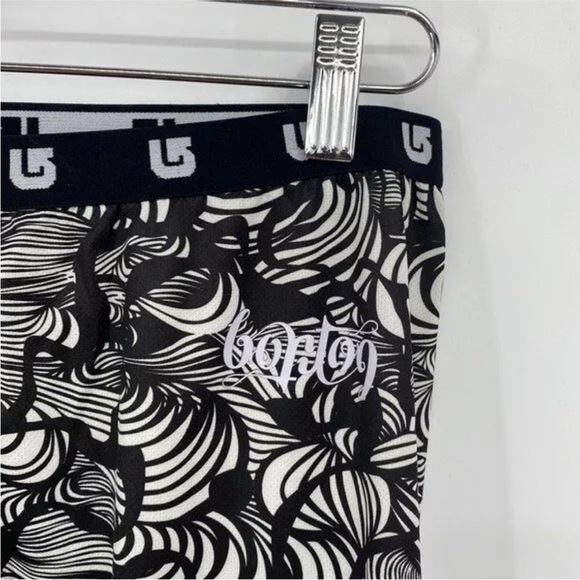 Burton Dry Ride 2 PC Leggings Top Girls Medium Black Abstract Snow Baselayer - Picture 3 of 7
